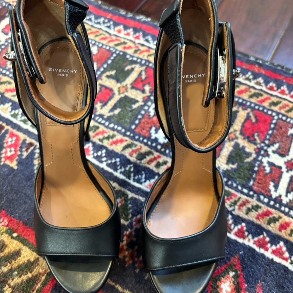 Givenchy Black Leather Heels
